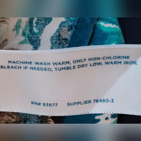 Arizona Jean Co Men's Blue Multi Hawaiian Print Short Sleeve Button Up | Size XL - Picture 6 of 7